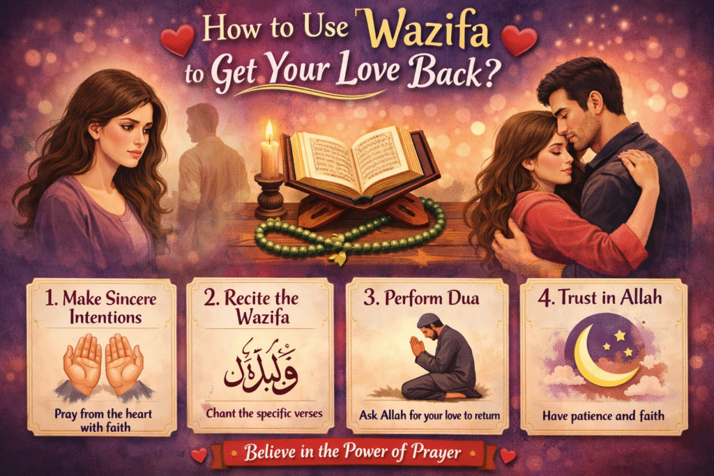 How to Use Wazifa to Get Your Love Back?